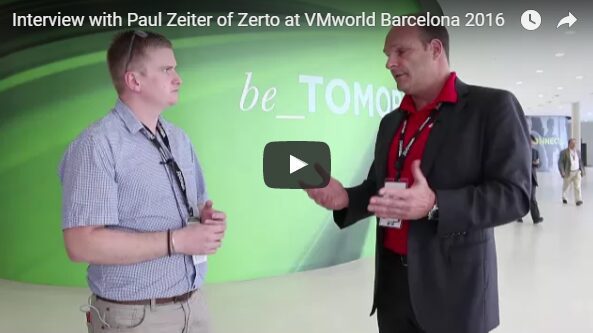 Interview with Zerto at VMworld Barcelona 2016