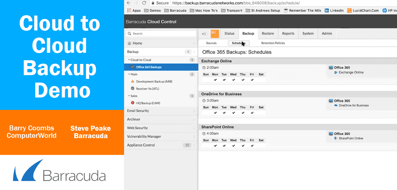 [VIDEO] Cloud to cloud backup platform demo