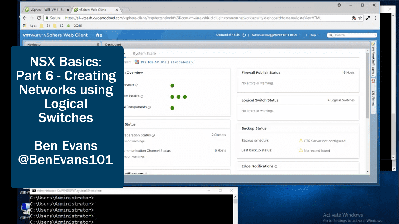 NSX Basics – Creating Networks using Logical Switches