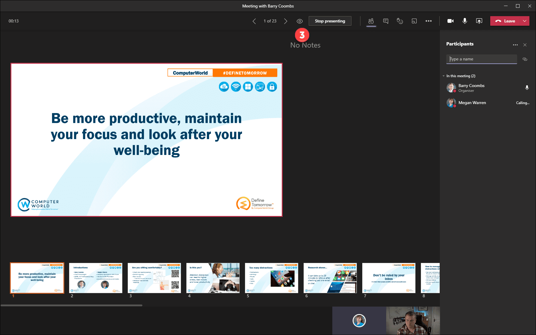 Presenter Mode in Microsoft Teams